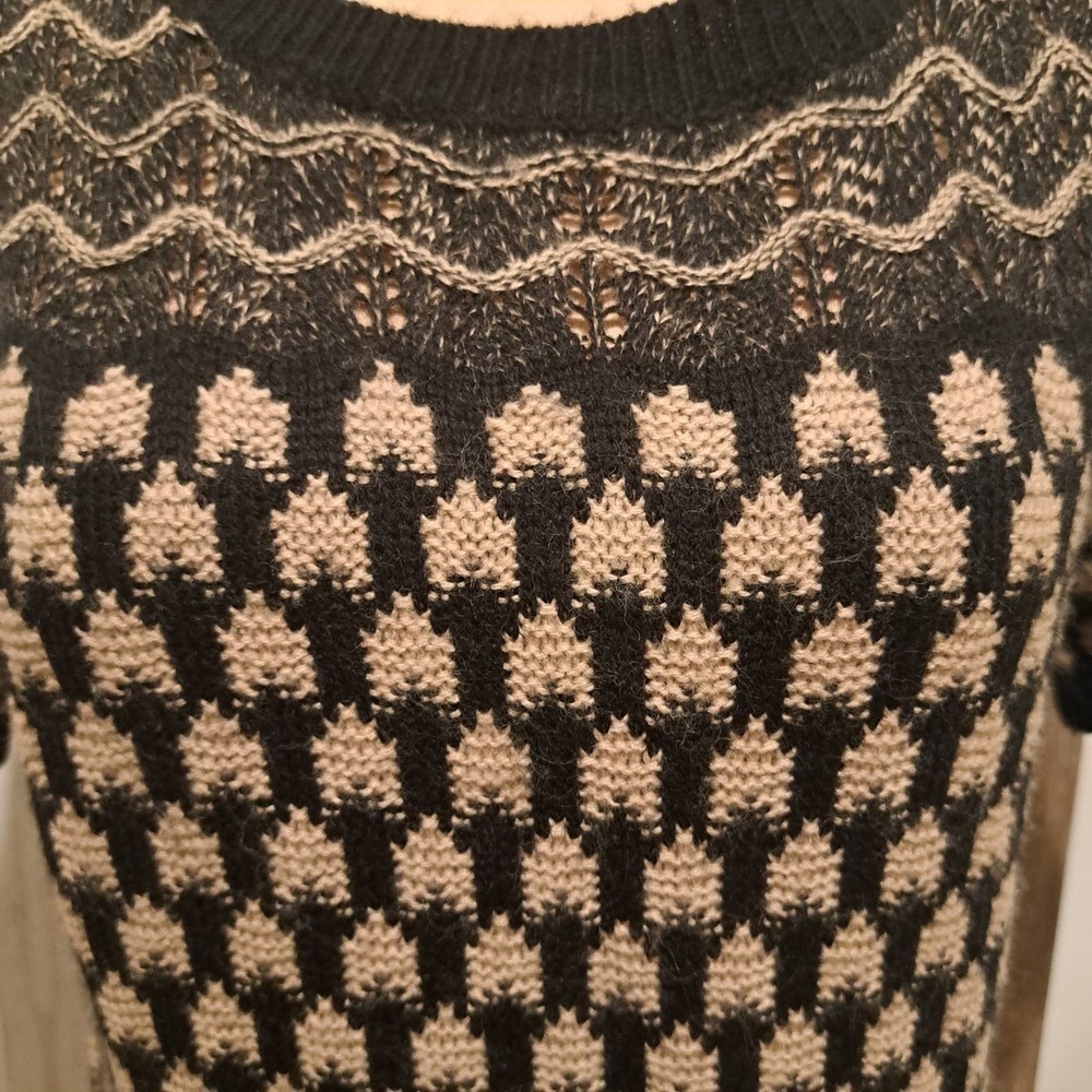 Romeo + Juliet Couture Black and Tan Dress Size M - Picture 4 of 7